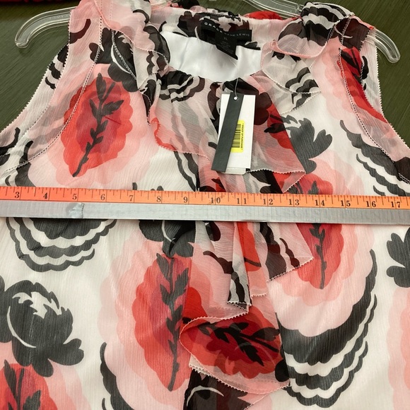 NWT Grace Dane Lewis Silk Sleeveless Blouse Size XL - Picture 6 of 9